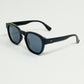 90's Round Sunglasses With Black Tinted Lenses and Black Frame