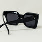 90's Squared Sunglasses in black