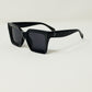 90's Squared Sunglasses in black