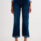 Q2 90s straight leg jean in mid wash blue