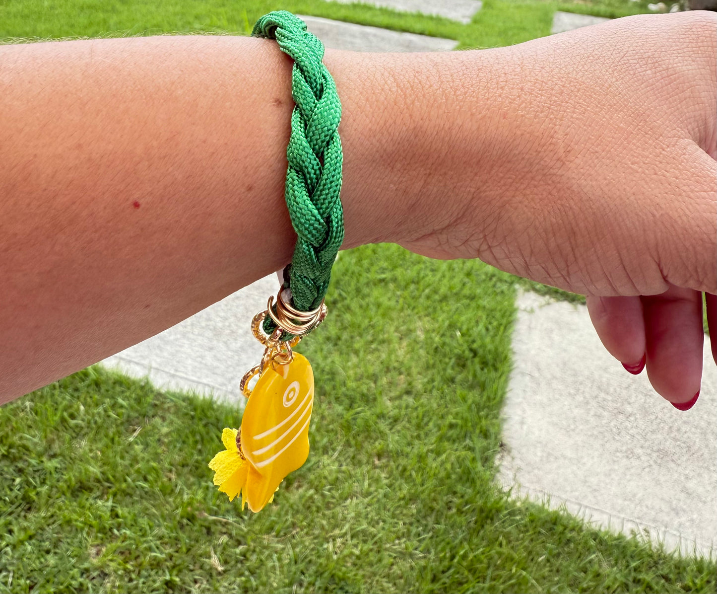 Pulsera Tropical con Encanto Verde