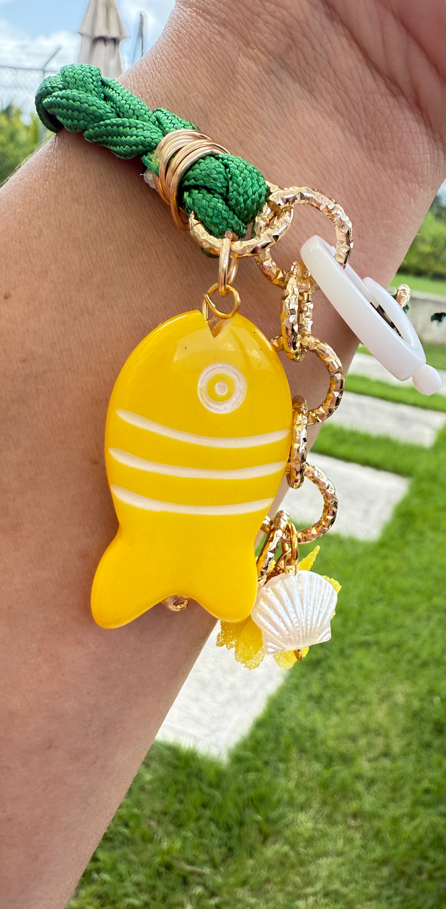 Pulsera Tropical con Encanto Verde