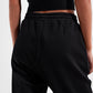 Joggers negros con cinturilla ajustable