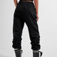 Joggers negros con cinturilla ajustable