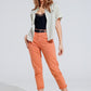 Ankle skinny Basic Jeans in orange