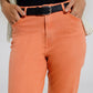 Ankle skinny Basic Jeans in orange