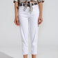 Q2 Ankle skinny  Basic Jeans in white