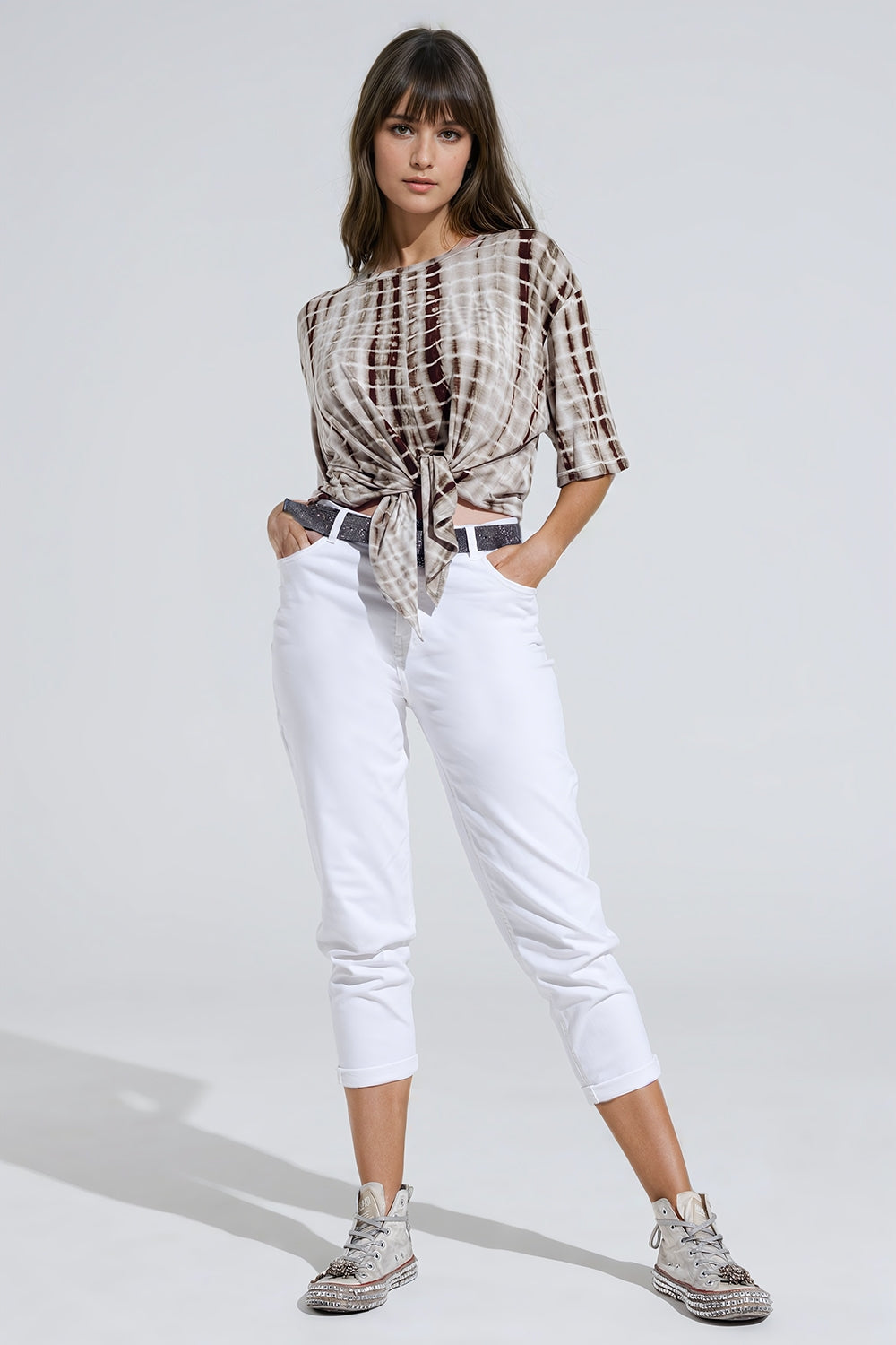 Ankle skinny  Basic Jeans in white