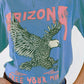 Camiseta Arizona con Estampado Digital Águila en Azul