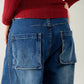 baggy balloon jeans in mid wash