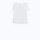 Basic White Crew Neck viscose T-shirt