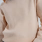 Beige crew neck jumper