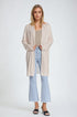 Q2 Beige Maxi Open Cardigan Long Sleeve