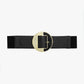 Q2 Black Belt With Adjustable Gold Buckle