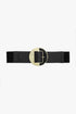 Q2 Black Belt With Adjustable Gold Buckle