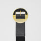 Black Belt With Adjustable Gold Buckle