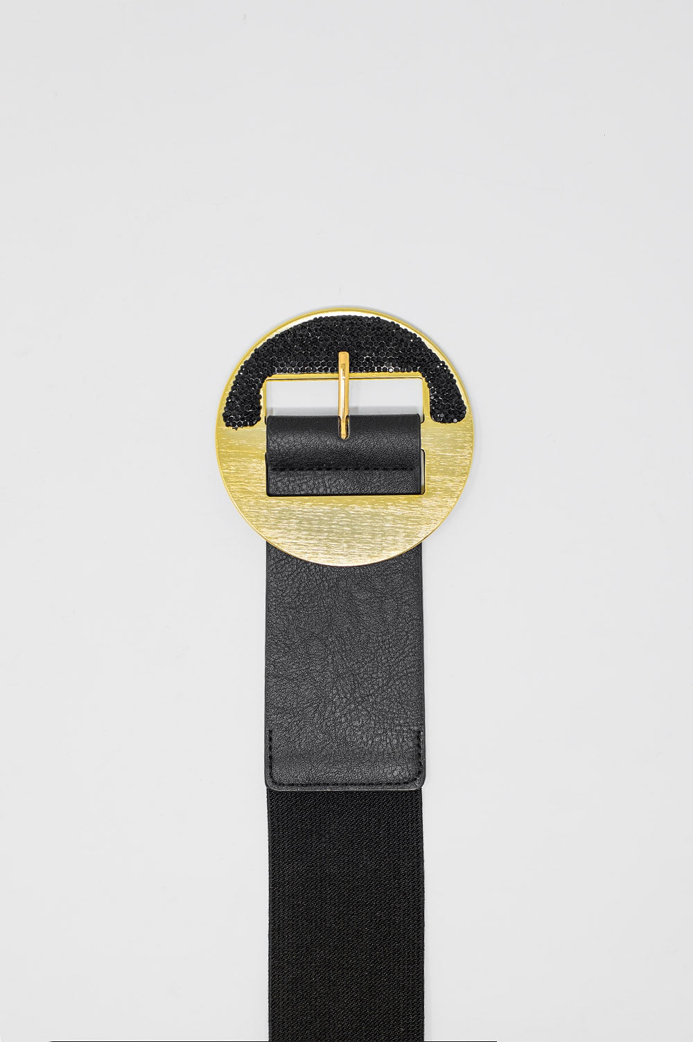 Black Belt With Adjustable Gold Buckle