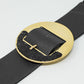 Black Belt With Adjustable Gold Buckle