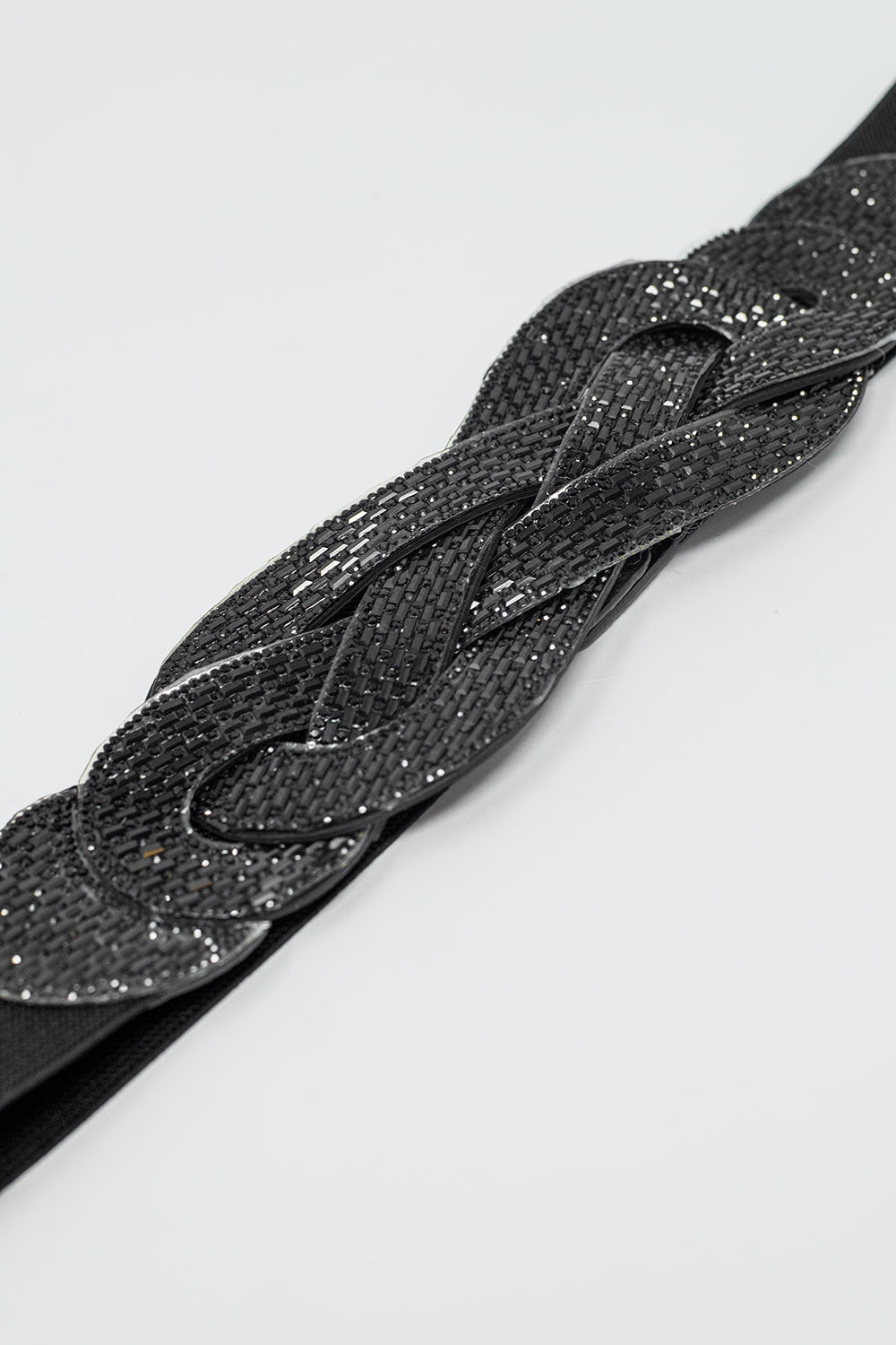 Black Belt With Black Woven Detail