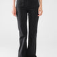 Q2 Black Skinny Flared Jeans With Front Pocket Detail