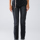 Q2 Black Skinny Jeans WIth Rhinestones