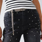 Black Skinny Jeans WIth Rhinestones