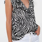 Blouse in zebra print