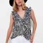 Blouse in zebra print