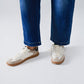 Blue Straight Jeans With Seam Details