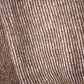 Brown ribbed knit sweater with a roll neck