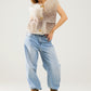 Bubble Wide Leg Jeans in light wash