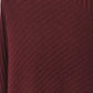 Burgundy Asymmetric Ribbed Knit Sweater Tunic