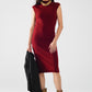 Q2 burgundy bodycon sleeveless midi dress