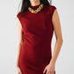 burgundy bodycon sleeveless midi dress