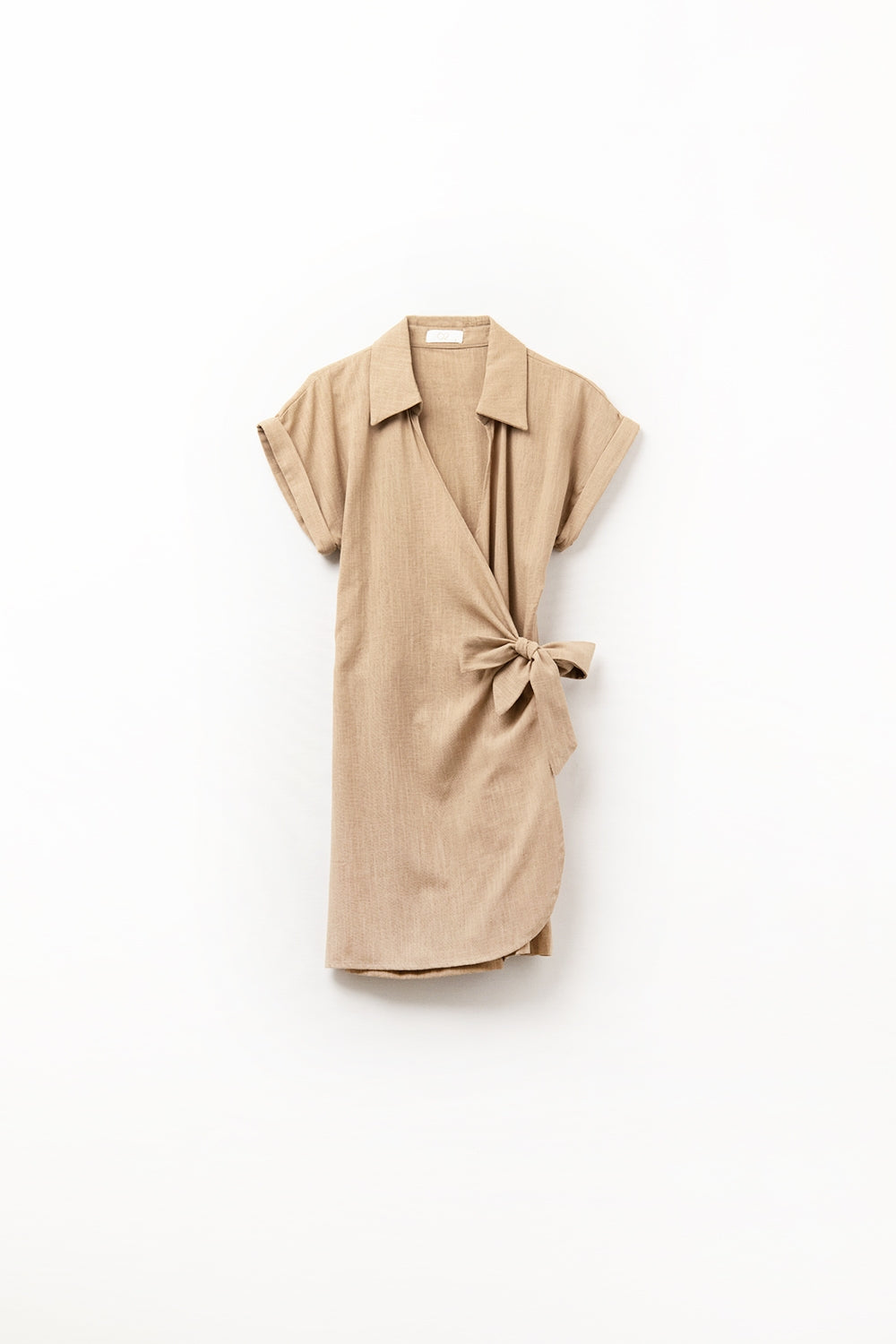 Q2 Camel playsuit with Tie Closing at the Side