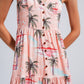 Vestido playero cami maxi con estampado tropical natural