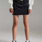 Cargo Mini Skirt in black