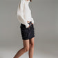 Cargo Mini Skirt in black