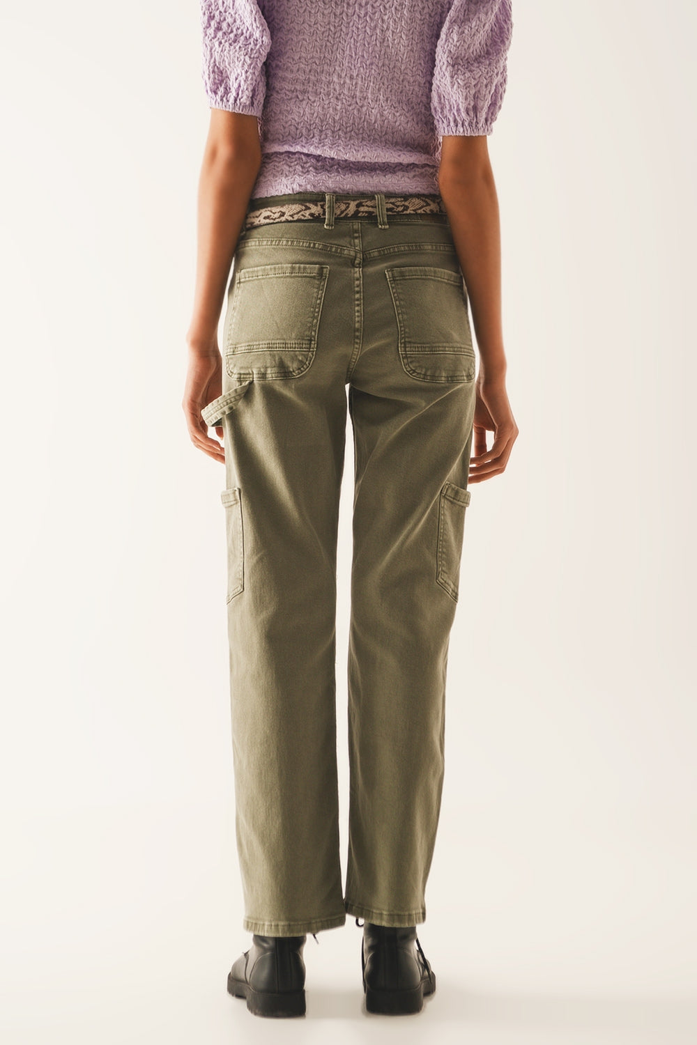 Pantalones cargo en caqui