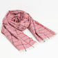 checkered scarf in red