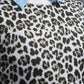 Chic Short Sleeve Leopard Print Sweater