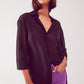 Q2 Chiffon shirt in black