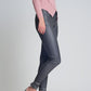 Q2 Coated pants in gray