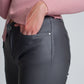 Coated pants in gray