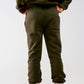 Cotton jogger in khaki