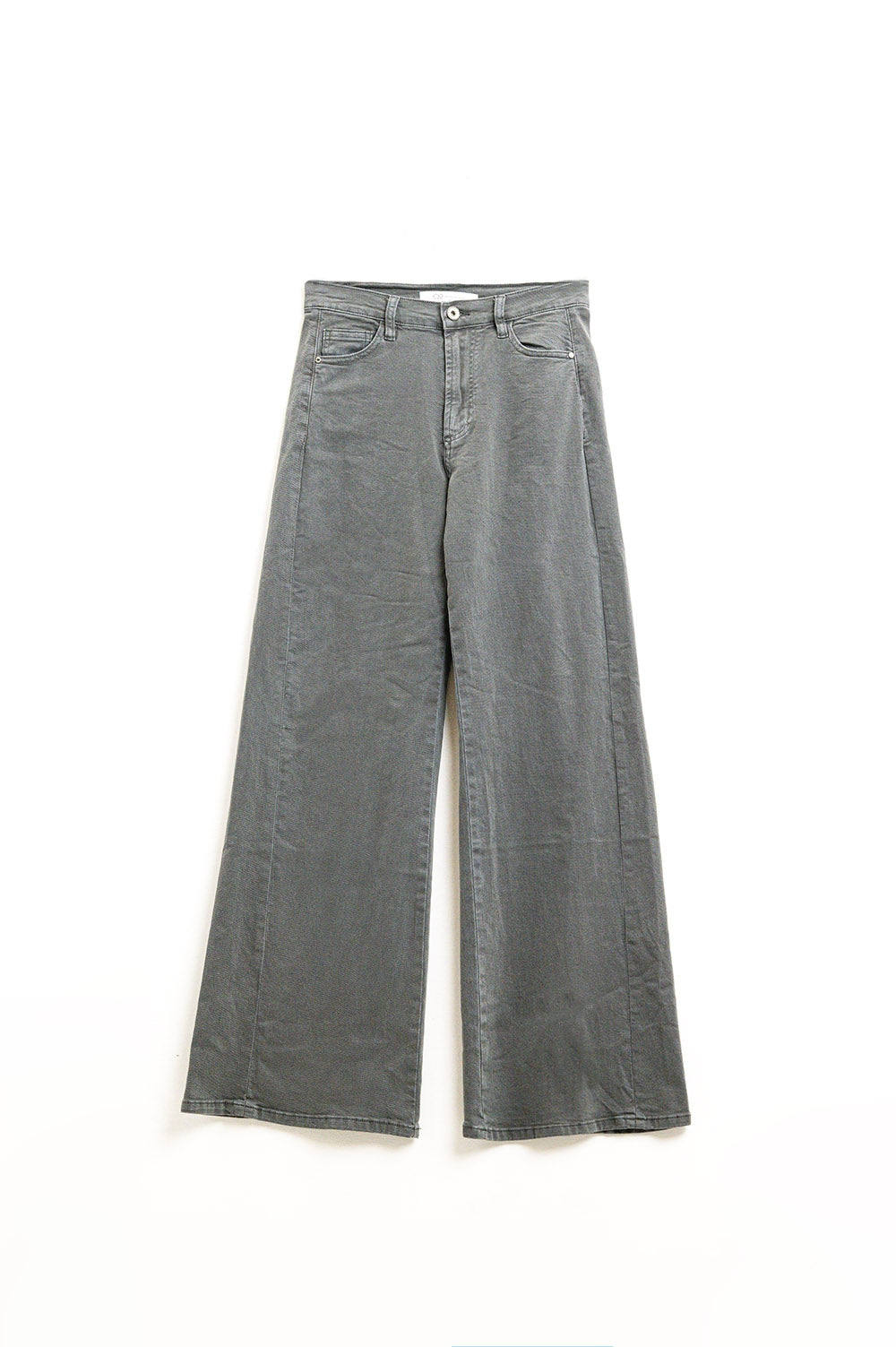 Q2 Extra wide leg Pants in washed grey