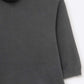 Fine knit sweater in black with a high neck and elbow-length sleeves