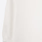Fine knit sweater in white with a high neck and elbow-length sleeves