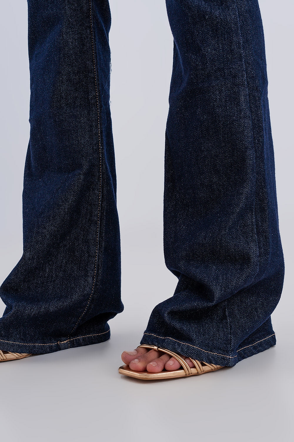 Flare sky high jeans in dark wash