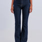 Flare sky high jeans in dark wash